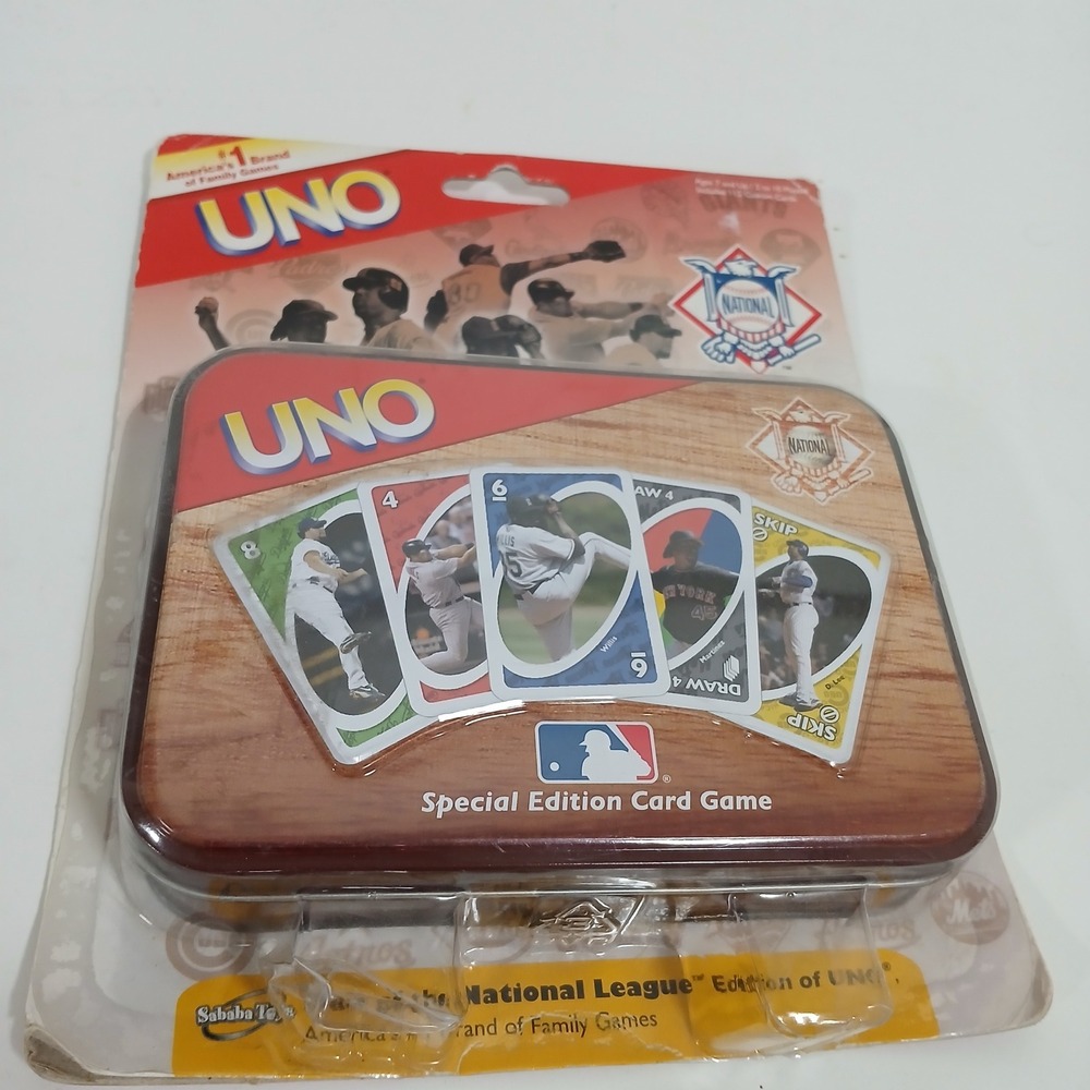 UNO MLB National League Edition OS Multicolor Collectible Tin 2006 Sababa Toys